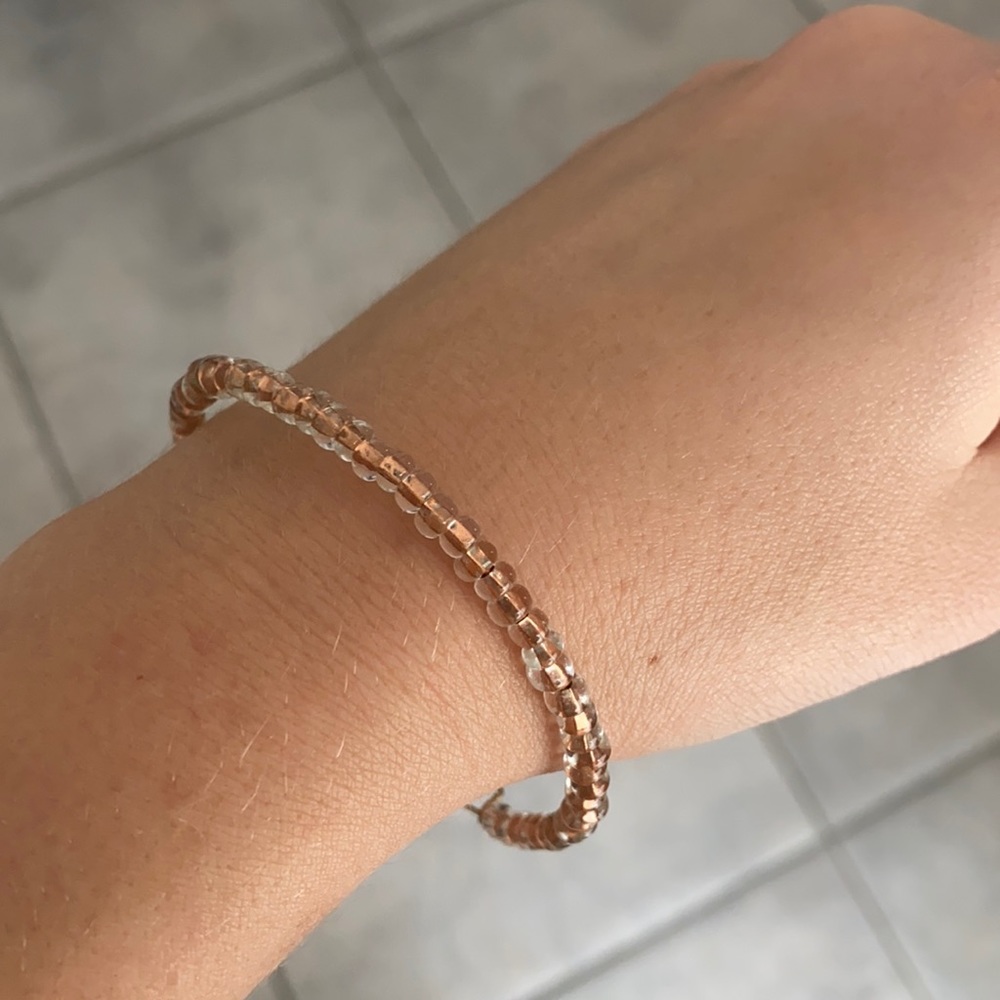 Alex and Ani Copper Beaded Bracelet